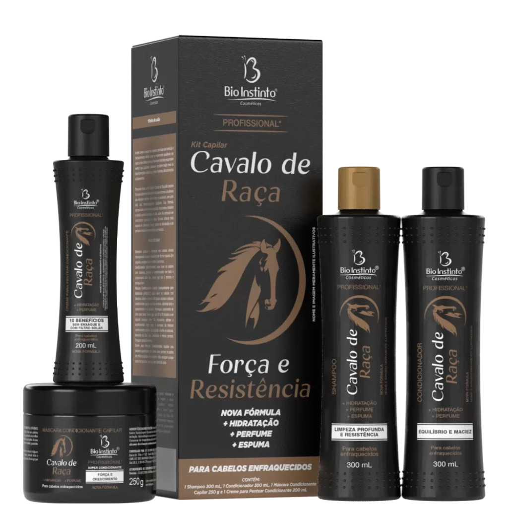 🔥Kit Capilar Cavalo de Raça Bio Instinto – Crescimento, Força e Nutrição para os Cabelos em Oferta na Shopee