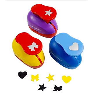 Kit 3 Cortador Perfurador Furador De Papel e E.V.A - 16mm - 1,6cm - ESTRELA - CORAÇÃO - LAÇO em Oferta na Shopee