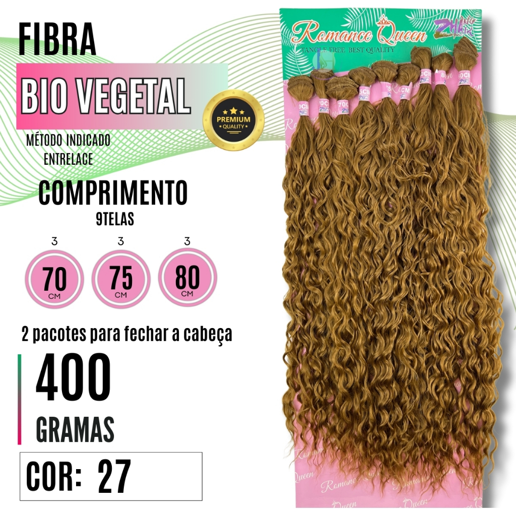 Cabelo Aplique Tela Cacheado Orgânico Entrelace Mega Hair Zhang 80cm