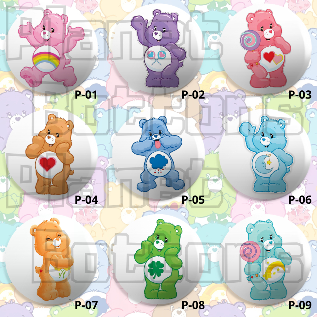 Bottons URSINHOS CARINHOSOS - Boton / Button / Botum / Broche / Pin - 3,8cm e 5,5cm. em Oferta na Shopee