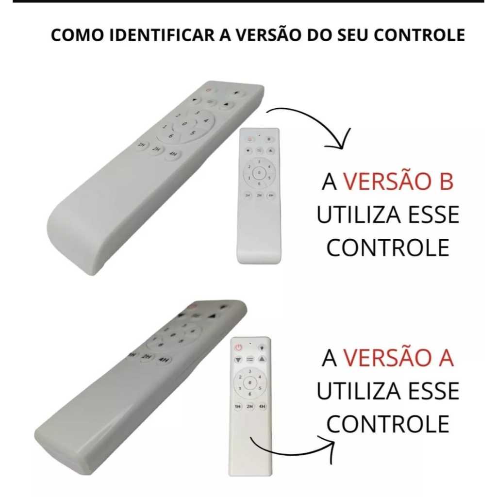 Controle remoto para ventilador de teto ventisol inverter original selecione  versão A ou versão  B