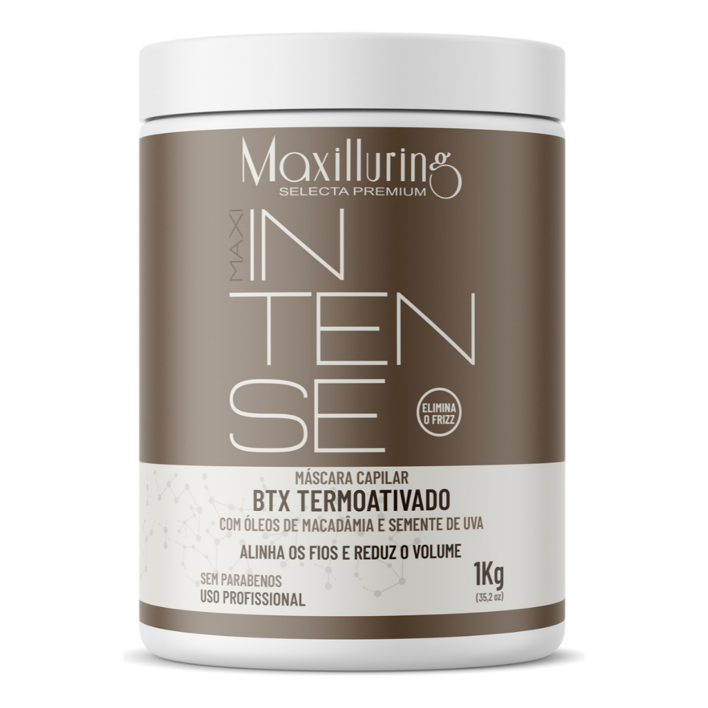 Mascara Maxi Btx Intense Efeito Liso 1kg Antifrizz em Oferta na Shopee