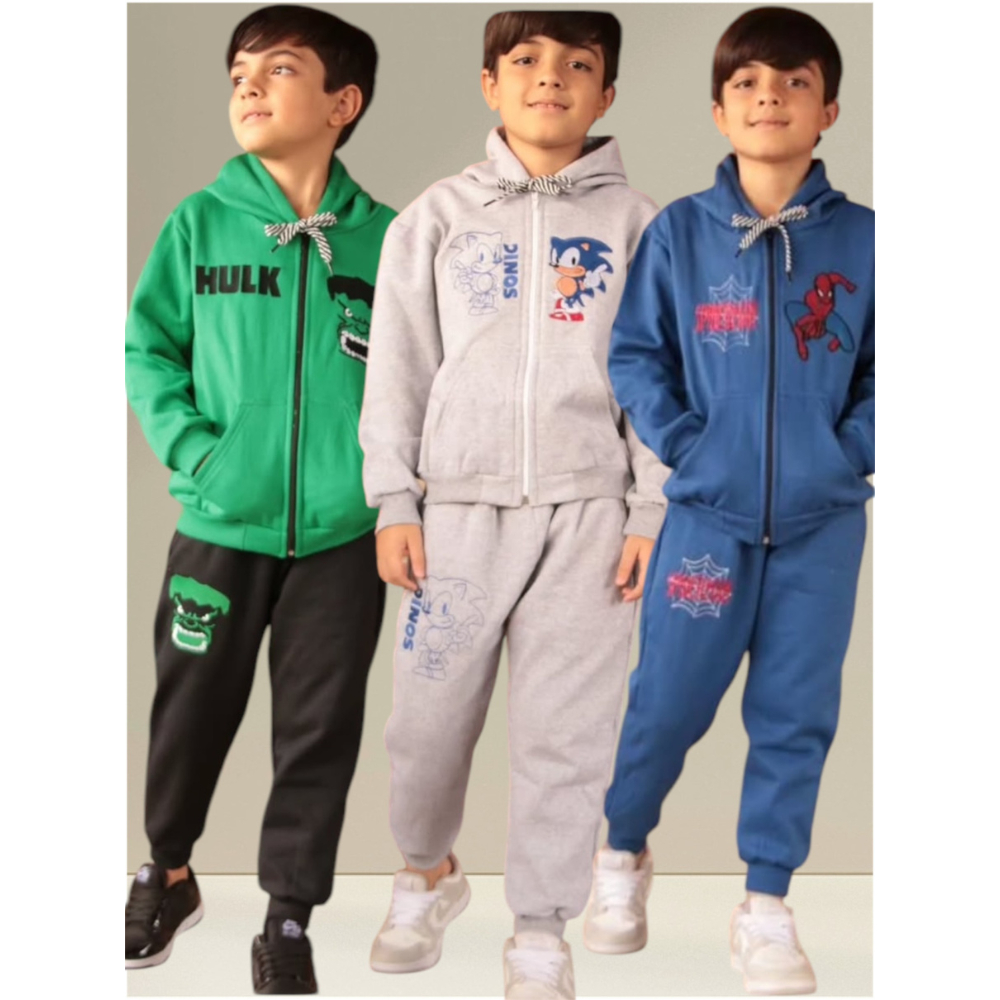Conjunto moletom infantil agasalho menino Hulk/Sonic/HAranha/Minecraft/Pokemon/Naruto/Capivara