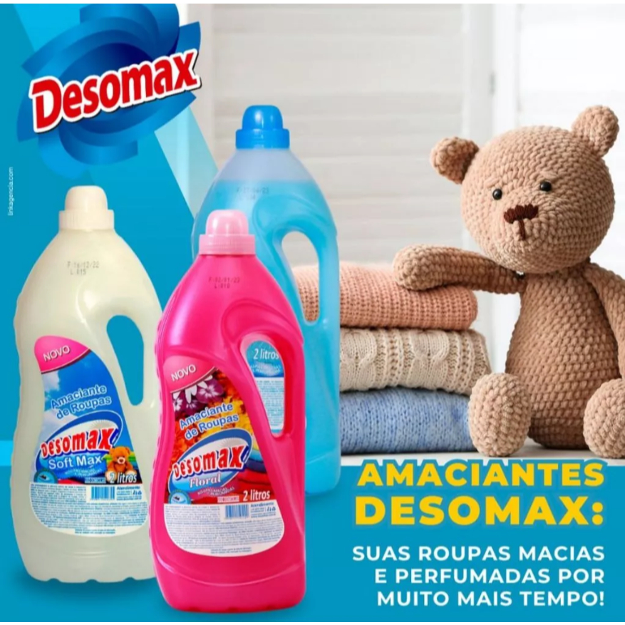 Amaciante Desomax 5 Litros Lavanderia Profissional Cheiro de Bebê
