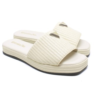Sandália madri Feminina  Tamanco Flat Plataforma Flatform Confortável Lancellotti jutta caribe