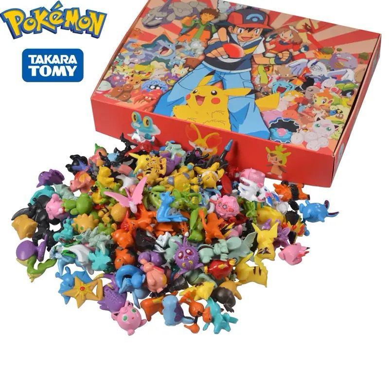 96 Pcs Bonecos Pokémon Sem Repetições Miniaturas Pokemon Coleção Modelo Pokemon Anime Figura Brinquedos Para Crianças