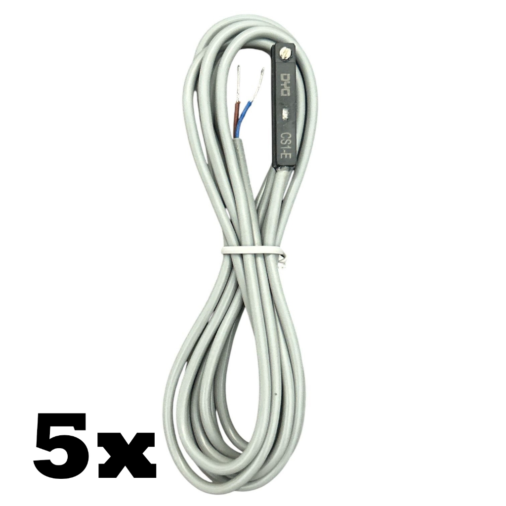 5x Sensor Magnético Cilindro Pneumático Reed Dois Fios Led