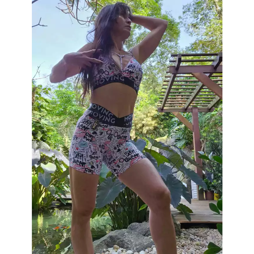 CONJUNTO MAKE SHORT HIT COMUM E TOP MOVING EXCLUSIVO