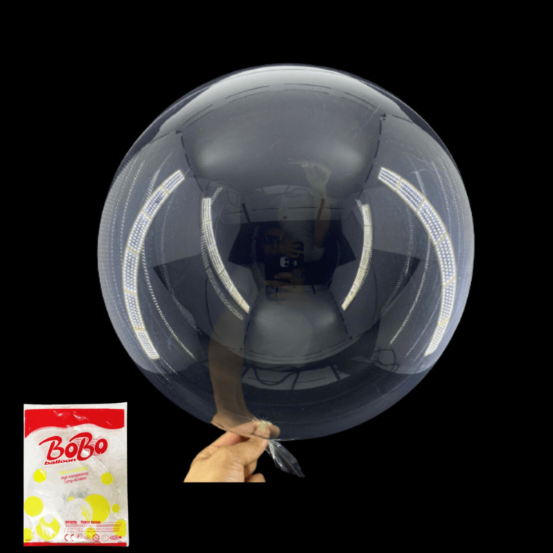 Kit 50 Unidades Balão Bubble 18 Polegadas - 45 Cm - Cristal