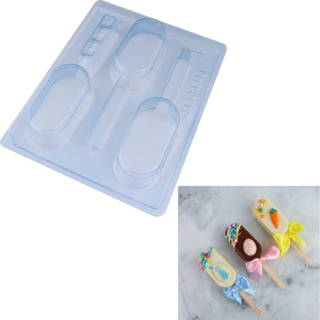 1-5 Forma Paleta Gourmet Chocolate Bwb 9818 Picole Doce Pirulito Sorvete Chocolate Bolo Cakesicle em Oferta na Shopee