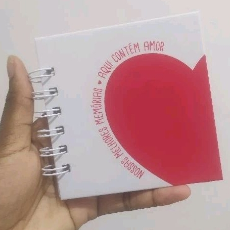 Mini Scrapbook para fotos polaroide ou moldurinha - 10x10cm