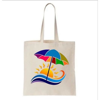 Bolsa de Praia Estampada Ecobag personalizada tecido nylon estampas coloridas de praia em Oferta na Shopee