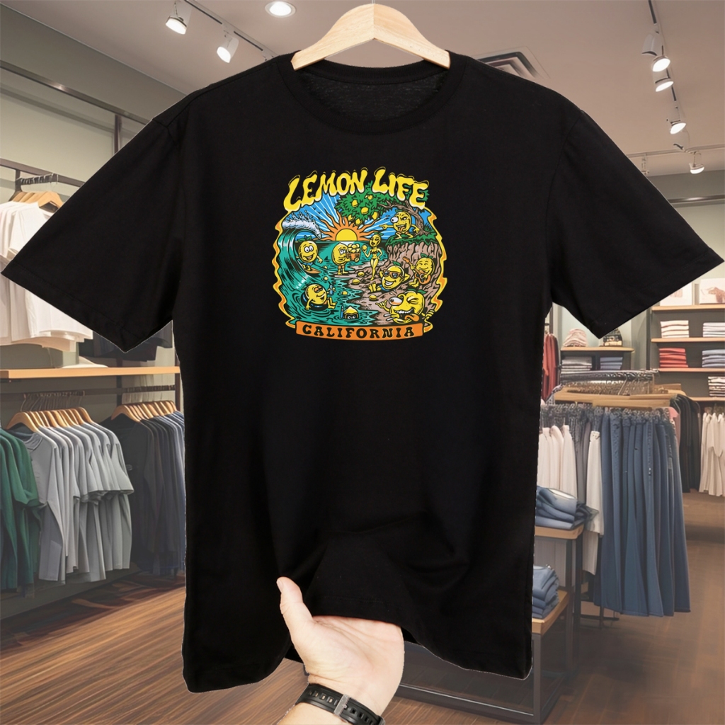 camisa masculina Lemon Ice camisa oversized masculino esquece camiseta estampada