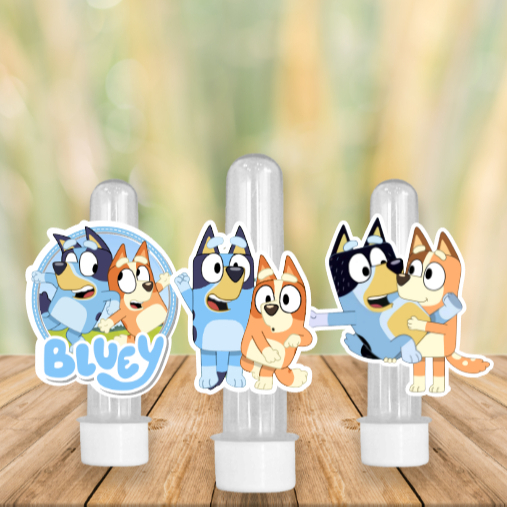 Aplique Simples BLUE E BINGO – Lembrancinhas Divertidas para Sua Festa! 6x4 cm