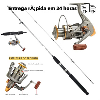 vara de pesca Joyfox  Vara Molinete1,8m + Carretel Molinete Dc7000 12+1 Rolamentos em Oferta na Shopee
