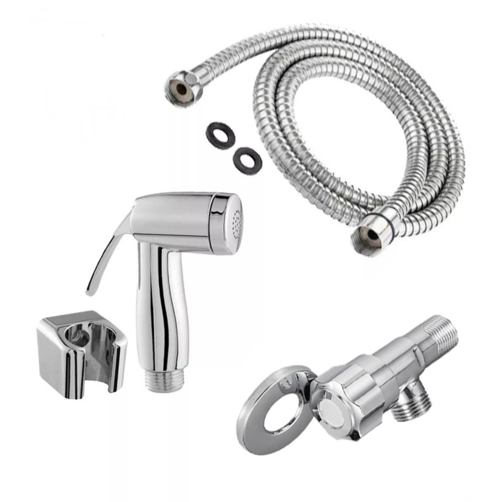 Kit de Ducha Higiênica Para Banheiro Completa Luxo Metal Inox  1,2m Chuveirinho Privada em Oferta na Shopee