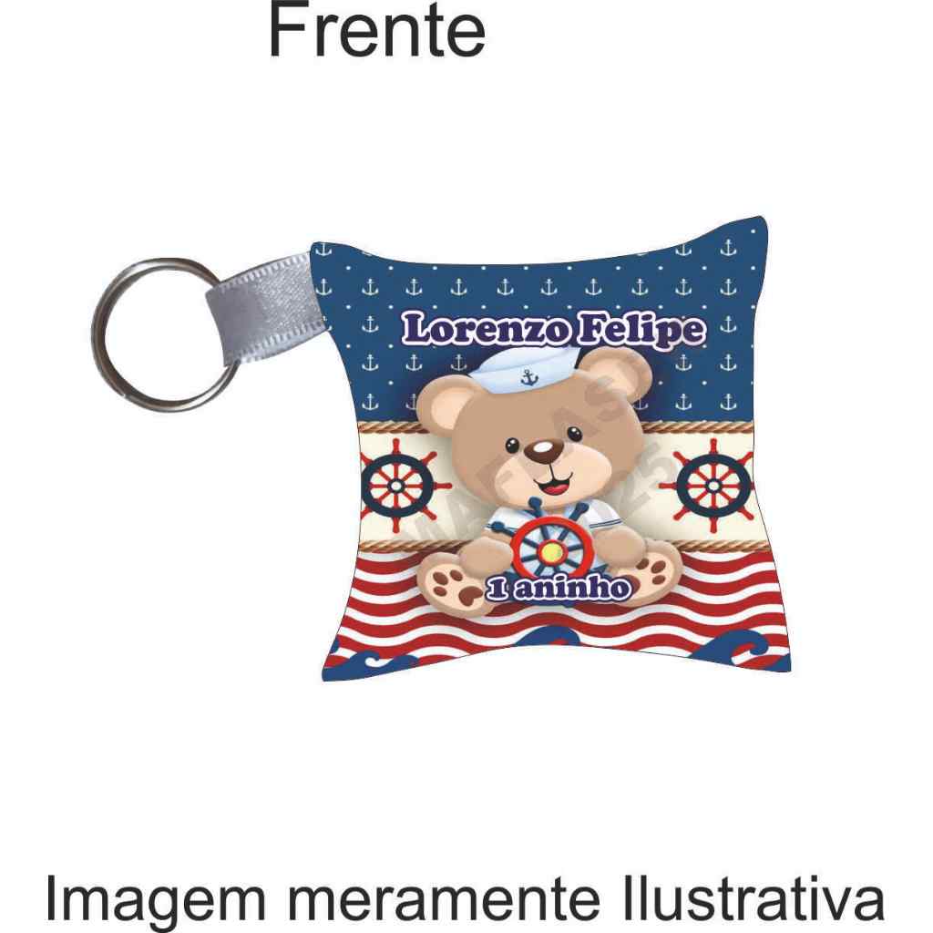 Kit Almochaveiro Ursinho Marinheiro personalizado lembrancinha Ursinho Marinheiro