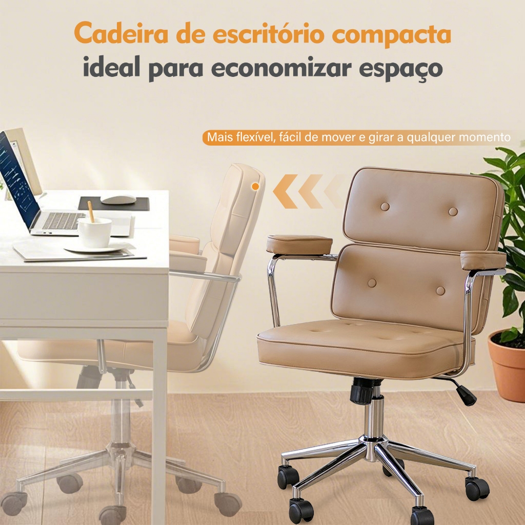 Cadeira De Escritório Giratória Super Luxuosa Para Diretor