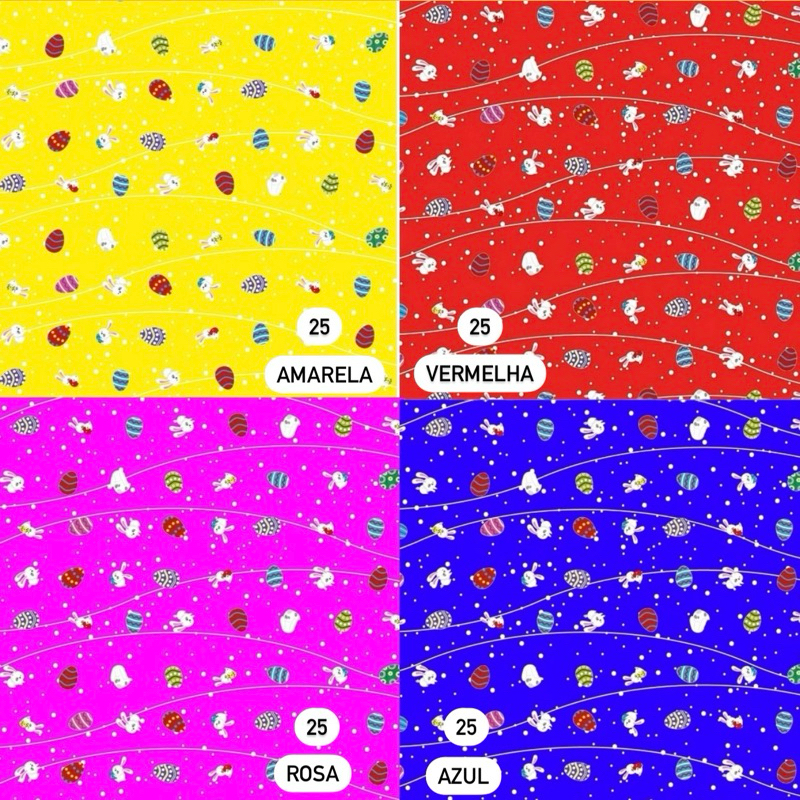 KIT 100 SACOS PARA OVOS DE PÁSCOA 24x24 35x35 - EMBALAGEM OVO PRÁTICA MISTA 100/150/250/350g OFF em Oferta na Shopee