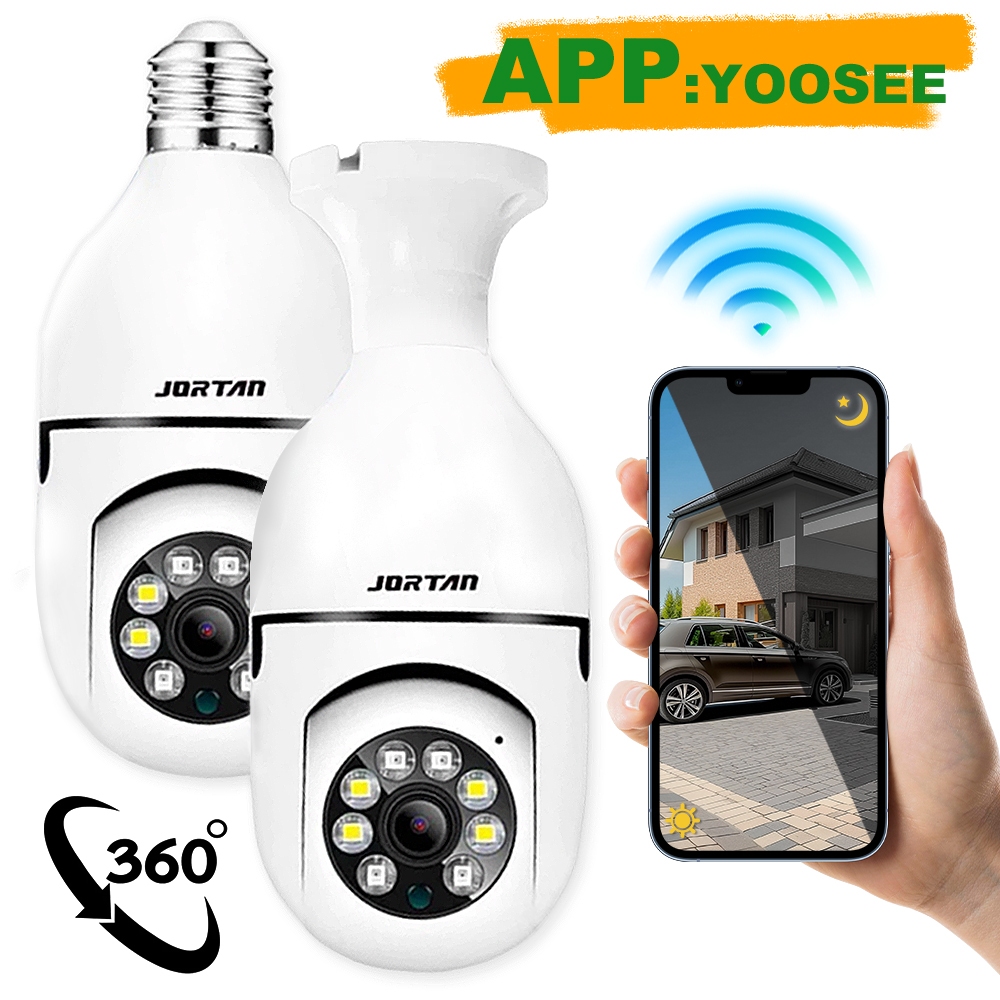 Kit 2 Câmera Wifi sem fio visão noturna microfone alto falante acesso remoto aplicativo Yoosee em Oferta na Shopee