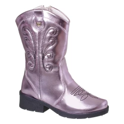 Bota Texana Menina Feminina Infantil Saltinho Cano Longo Country Confortável Moda