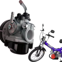 Carburador Competição Mobilete Bikeleti 50cc 60cc 75 Cc DELLORTO FERRUTI