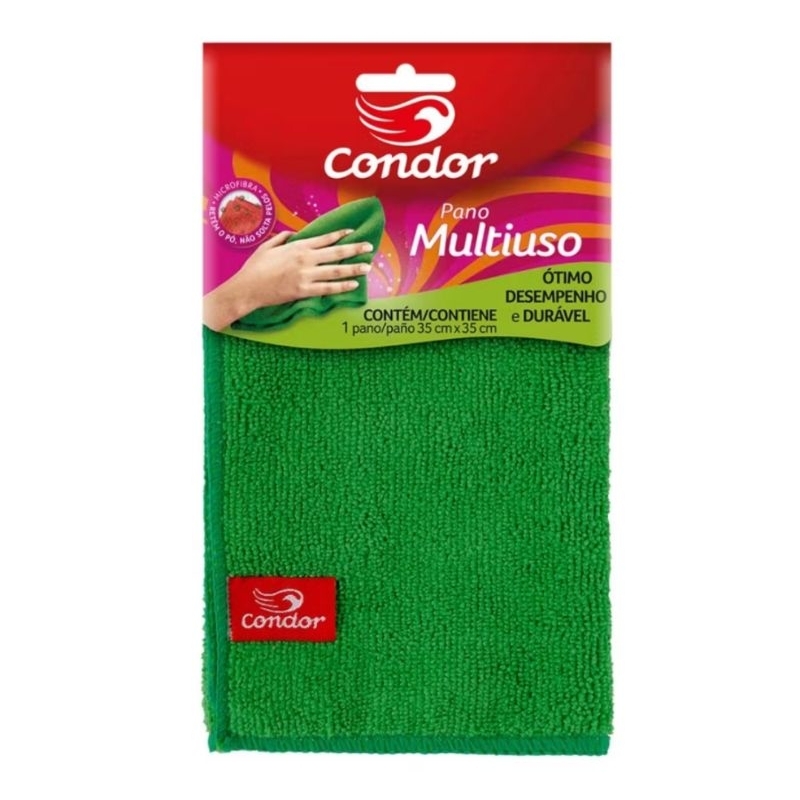 Pano Condor Multiuso limpa móveis,pias, aparelhos eletrônicos,bancadas 35 cm x 35 cm