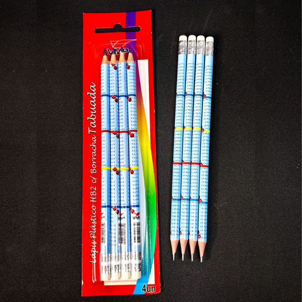 Lápis de Escrever com Borracha Lápis Tabuada Lápis HB Escolar Universitário Lápis de Desenho em Oferta na Shopee