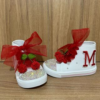 tênis personalizado cerejinha cereja infantil em Oferta na Shopee