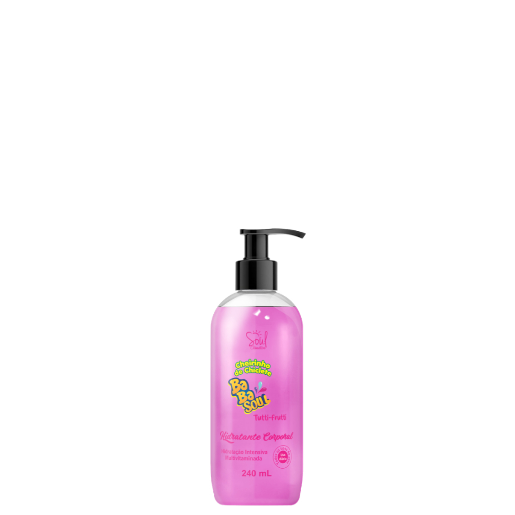 Hidratante Corporal Baba Soul Cheirinho de Chiclete Tutti-Frutti – Soul Cosméticos