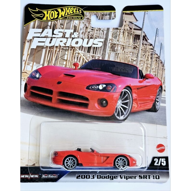 Hot Wheels Premium Velozes Furiosos Fast Furious 2003 Dodge Viper SRT 10 - 2025
