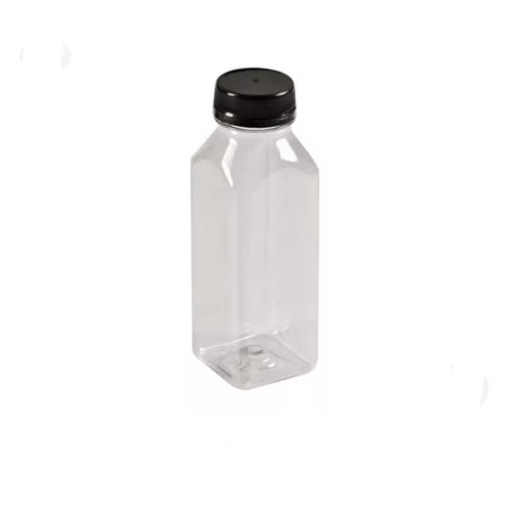 Garrafa Plastica pet 300ml  10,20,30,40 50 unidades para suco, achocolatados, Detox com tampa Lacre