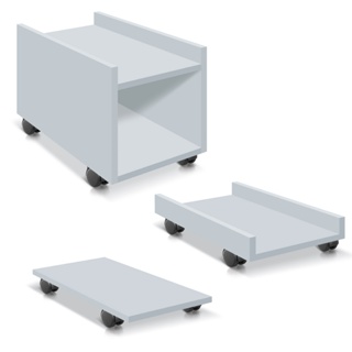 Suporte De Gabinete Computador Cpu Com Rodas Para Escritório Quarto Gamer Em Mdf em Oferta na Shopee