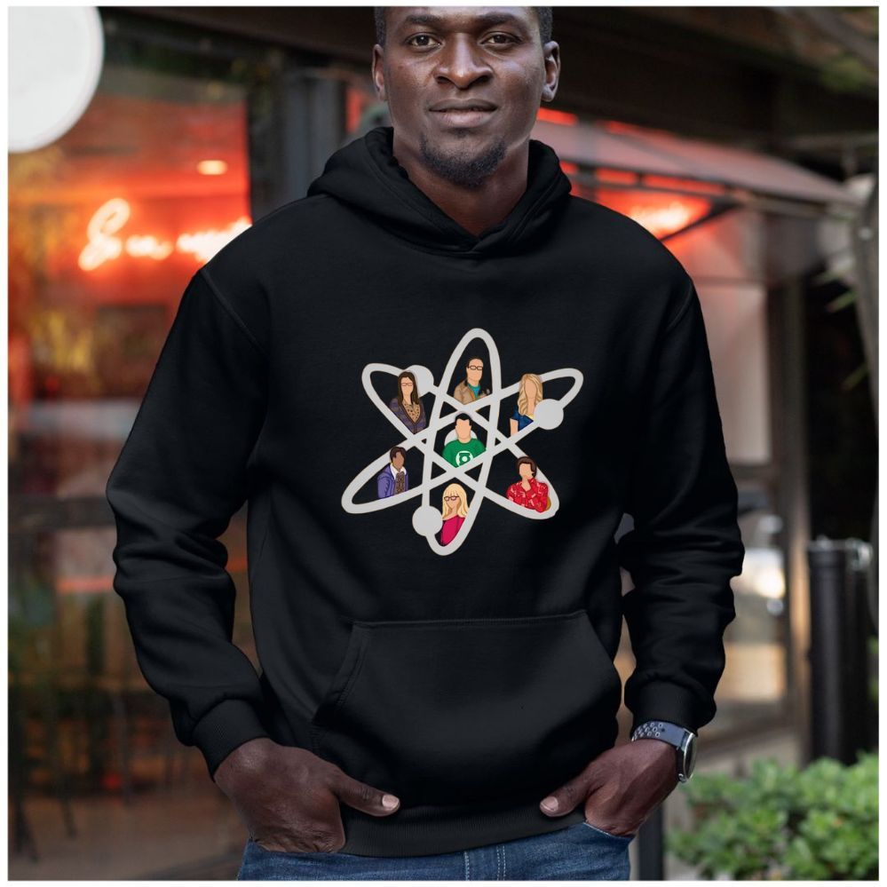 Jaqueta Casaco Masculino Moletom Canguru Blusa de frio Big Bang Theory Sheldon Leonard Penny Howard Rajesh