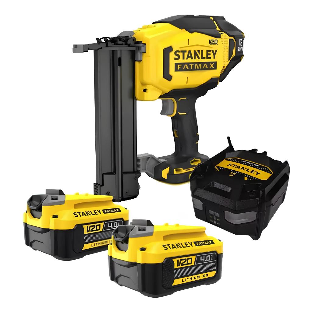 Pinador 2 Baterias 20v 4ah 18g Scn618 Stanley Carregador Biv em Oferta na Shopee