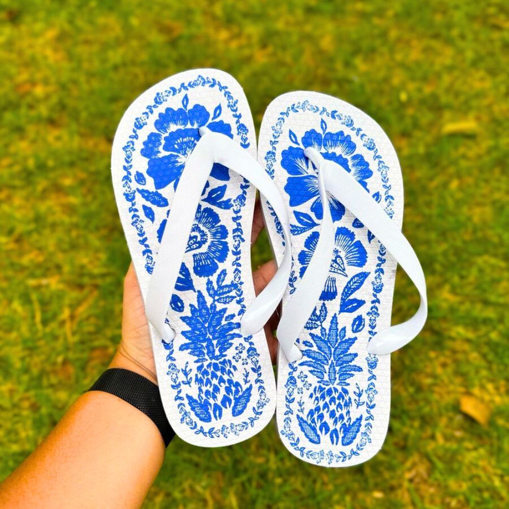 Chinelo Feminino Estampado Tira Grossa do 34 ao 40 Rasteira Promoção de Outono Lançamento em Oferta na Shopee