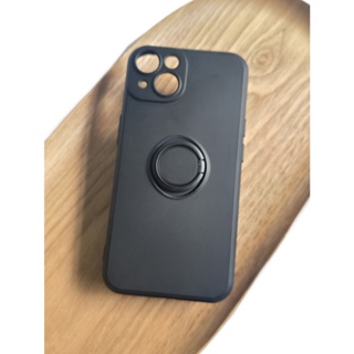 Capa Compatível IPhone Case 14 14 PRO 14 PLUS 14 PROMAX  Lisa Com Suporte De Anel Metálico Emborrachada Aveluda em Oferta na Shopee