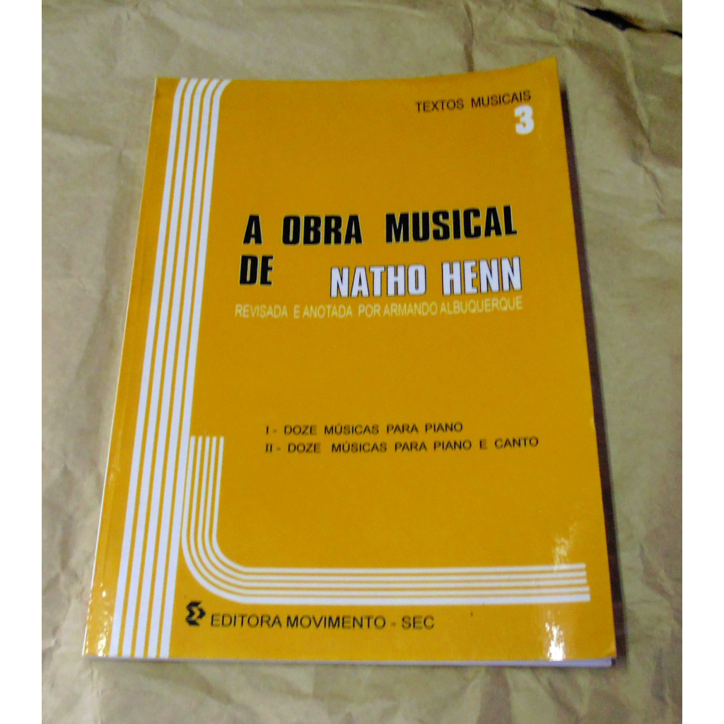 Livreto partitura para piano e canto.- Cód. 304 -