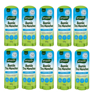 Kit 10 Bastões Tira Manchas-Poderoso Na Remoção De Manchas Gorduras 100G Amazon em Oferta na Shopee