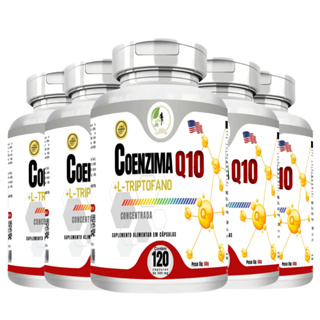 KIT C/5 Un Coenzima Q10 Ubiquinona 500mg 600 Cápsulas Fits Life em Oferta na Shopee