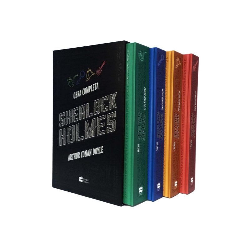 Box de Livros Sherlock Holmes | Obra Completa | Arthur Conan Doyle em Oferta na Shopee