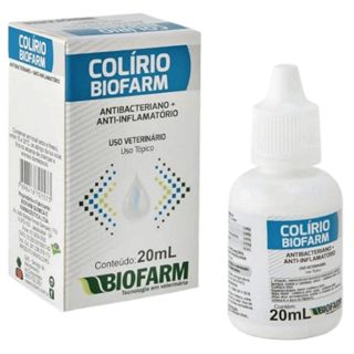 Colírio Para Cães e Gatos Biofarm 20ml Infecções Oculares em Oferta na Shopee