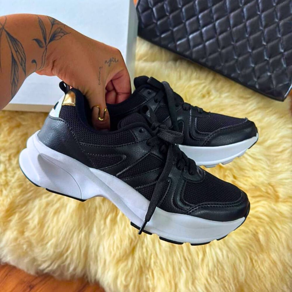 Tênis Feminino do 34 ao 39 Blogueiras Casual Plataforma Confortável Pronta Entrega! em Oferta na Shopee