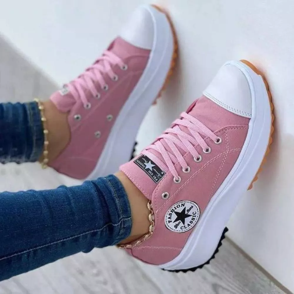 Tenis Feminino Plataforma Estrela Star Blogueirinha Run 2.0 Super Leve — imagem 1