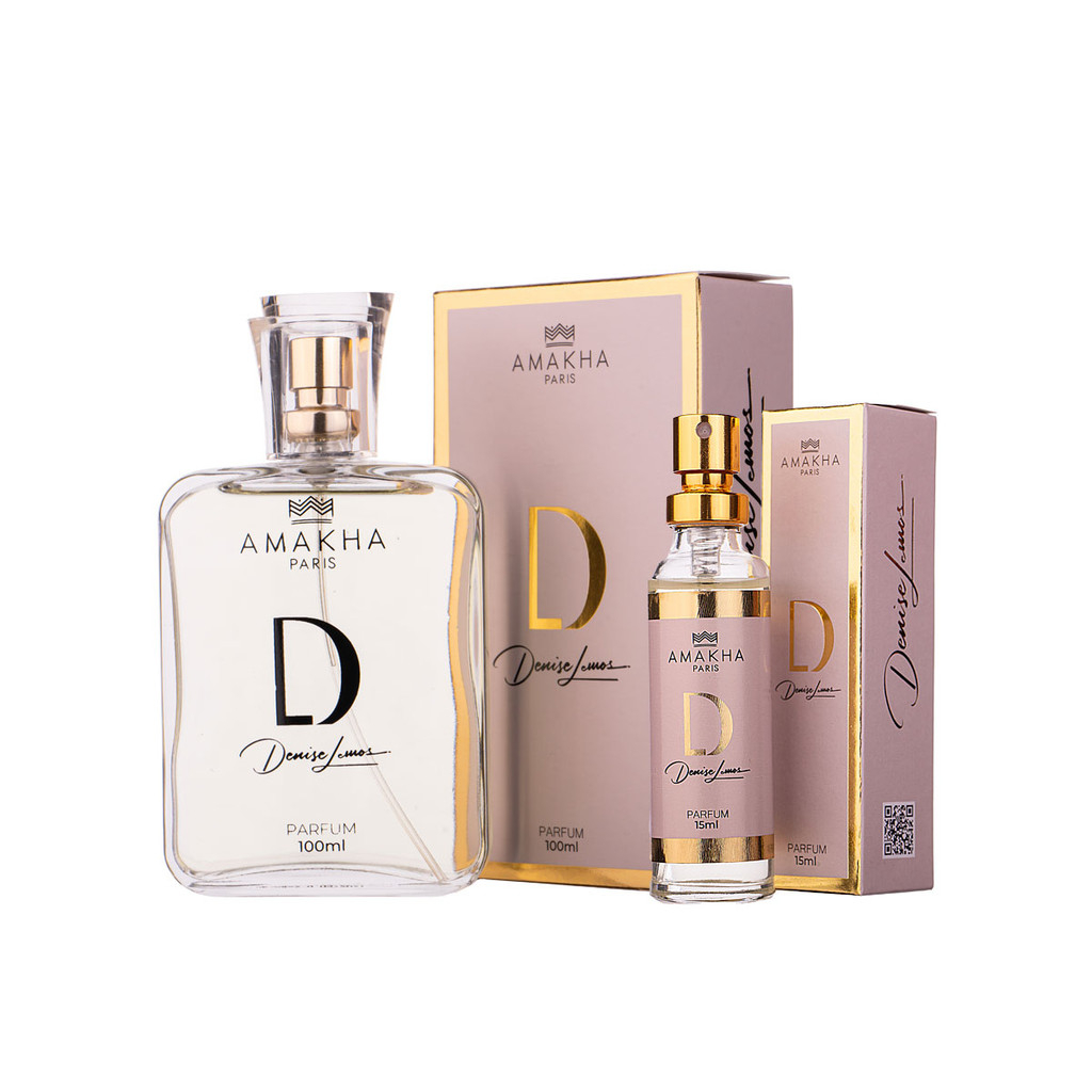 Kit Perfumada D by Denise Lemos: Perfume 15ml + 100ml | Amakha Paris em Oferta na Shopee