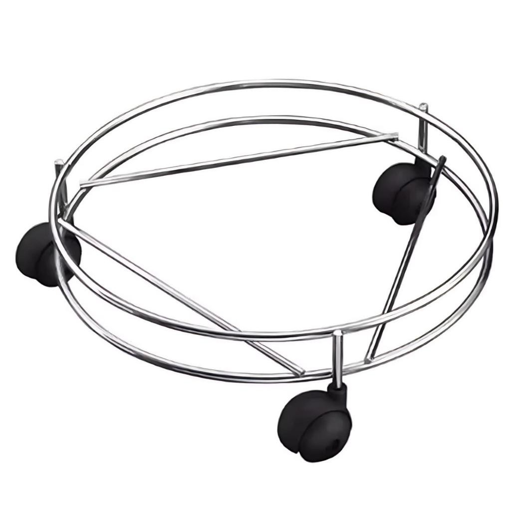 Suporte Para Gás Botijão Com Rodinha Cromado Aço Inox em Oferta na Shopee