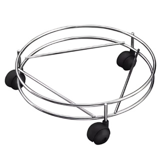 Suporte Para Gás Botijão Com Rodinha Cromado Aço Inox em Oferta na Shopee