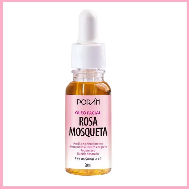 Oleo De Rosa Mosqueta Super Purissimo 100% Vegano 20 ML -  Poran PR52 em Oferta na Shopee