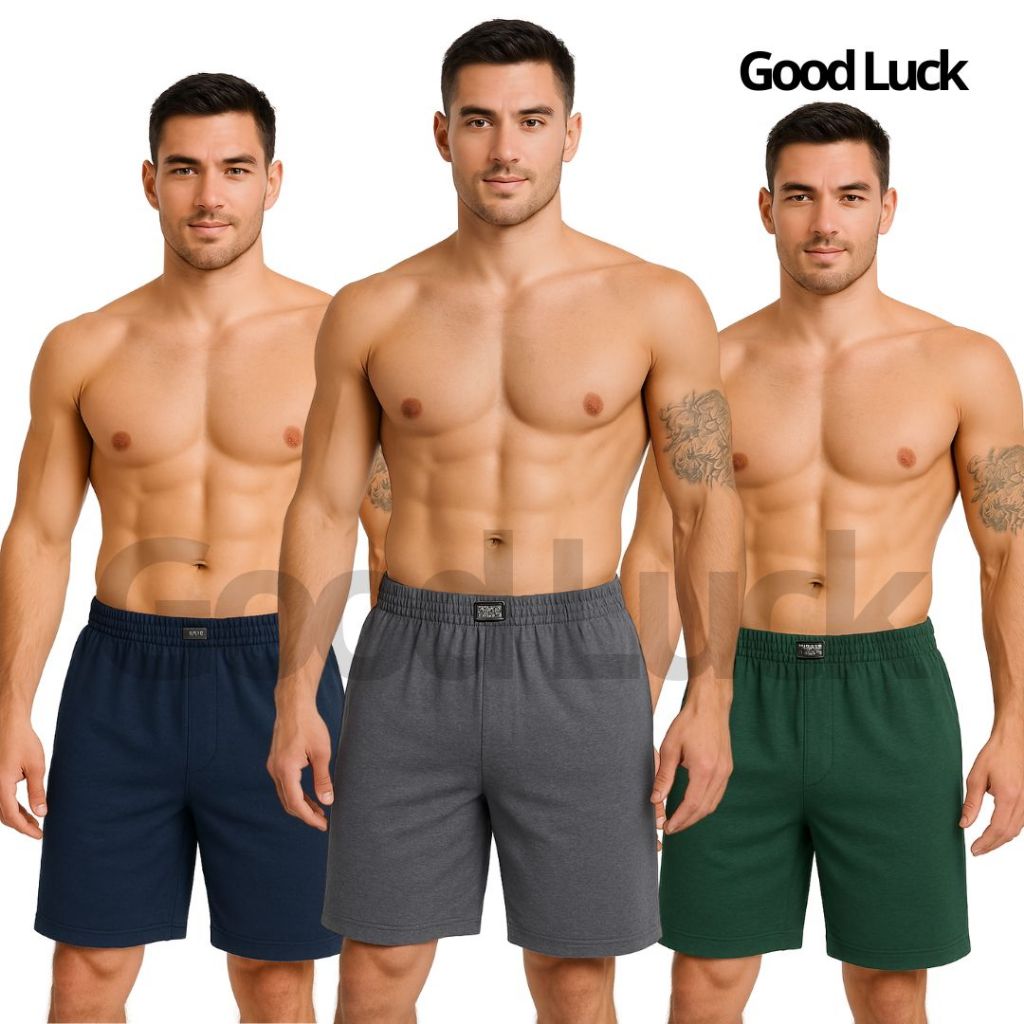 Kit 5 Samba Canção Algodão Pijamas Masculino Short para Dormir/descansar/Lazer