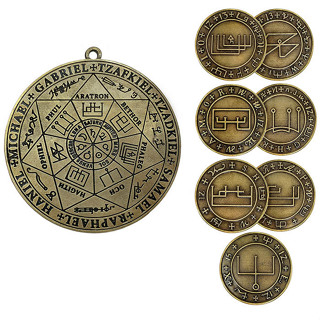 Pantáculo 7 Arcanjos + Sigilos Espíritos Olímpicos Proteção Talismã Poder Ocultismo Energia Defesa Espiritual em Oferta na Shopee